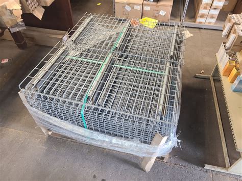 Pallet Rack Wire Deck 24" D by 44" L Gray Lot of 46