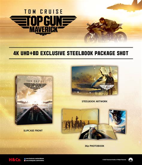 Top Gun: Maverick 4K Blu-ray Steelbook Harrison & Company Exclusive Fu