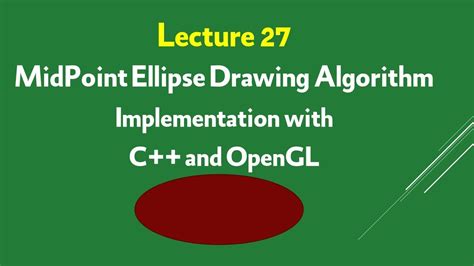 27 - Computer Graphics || Midpoint Ellipse Drawing Algorithm ...