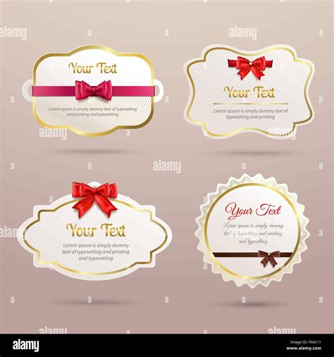 Gift labels set Stock Vector Image & Art - Alamy