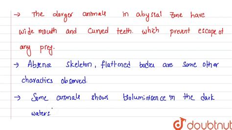 [Telugu Solution] What are the adaptations of abyssal zone?