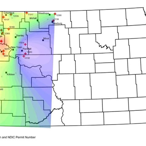 Location and outline of the Williston Basin showing major basement ...