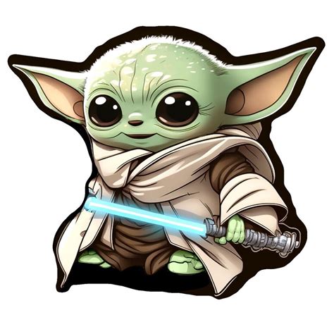 BABY YODA Sticker - STAR WARS THE MANDALORIAN Car Truck Window Cute ...