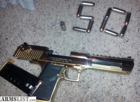 ARMSLIST - For Sale: 24kt gold desert eagle .50 cal