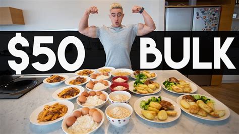 Zac Perna’s $50 Meal Prep For 1 Week of Bulking (Aussie Ingredients ...