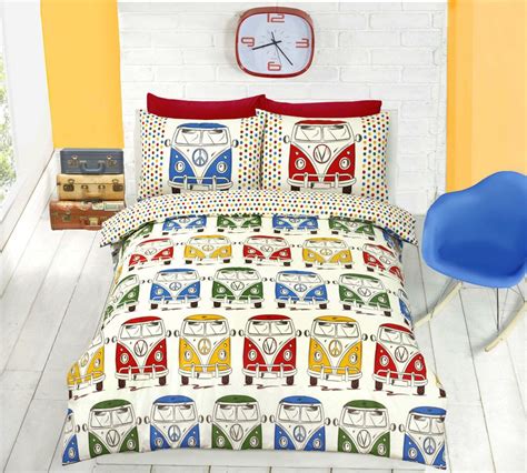 Campervan Duvet Cover Set With Pillowcases Caravan Bedding Set - All Sizes in Home, Furniture ...