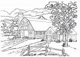 Free Printable Barn Coloring Pages sketch template