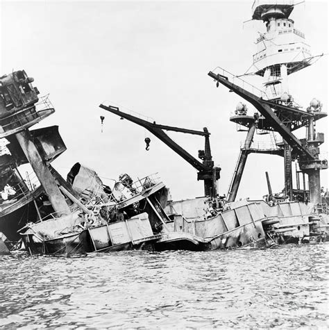 Pearl Harbor - Uss Arizona Wreckage, 1941 Photograph by Granger