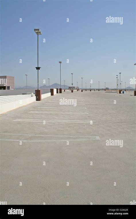 Empty parking lot top floor downtown Phoenix Arizona Stock Photo - Alamy