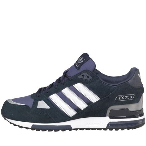 Buy adidas Originals Mens ZX 750 Trainers New Navy/White