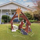 UBesGoo Lawn Nativity Scene Outdoor Nativity Sets for Christmas Decor ...