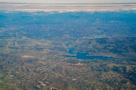 Aerial View of Don Pedro Reservoir Stock Photo - Image of united ...