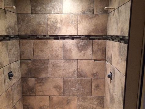 Tile Shower with built in soap holders. | Kitchen and bath remodeling, Shower tile, Bath remodel