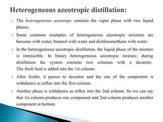 Azeotropic and steam distillation | PPT | Free Download