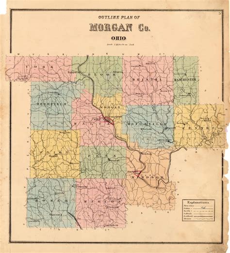 Outline Plan of Morgan County, Ohio - Art Source International