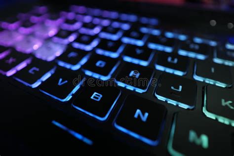 The RBG Backlight for Laptop Keyboard Stock Image - Image of technology, tech: 258535997