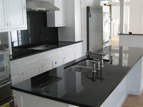 Absolute black granite countertops