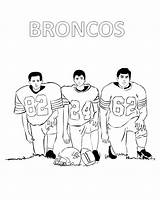 Denver Broncos Players Coloring Pages sketch template