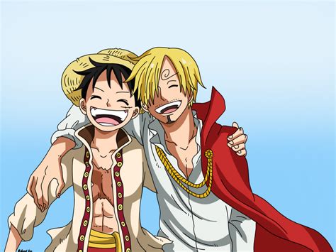 Best Friends! Monkey D. Luffy and Sanji by Spartandragon12 on DeviantArt