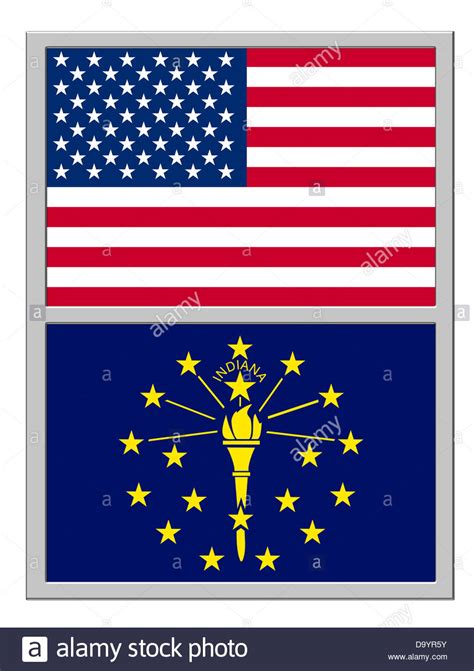 Indiana Logo Symbol Icon Flag Stock Photos & Indiana Logo Symbol Icon ...