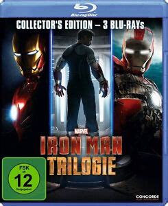 Iron Man Trilogy 3 Movie Collection Marvel Comics Blu-Ray Import ...