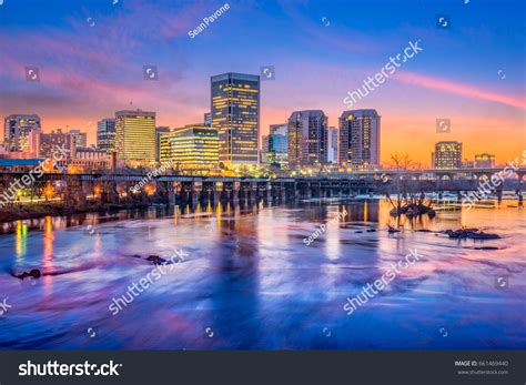 Richmond Virginia Usa Downtown Skyline On Stock Photo 661469440 ...