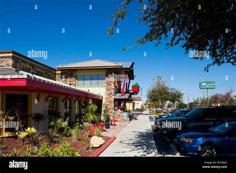 Typical Restaurants in Lake Buena Vista, Orlando, Central Florida, USA Stock Photo - Alamy