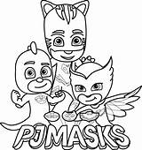 Pj Coloring Pages Printable Masks Sketch Page sketch template