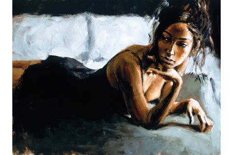 Renee on Bed II painting | Fabian Perez Art | Fabian perez, Painting, Reflection painting