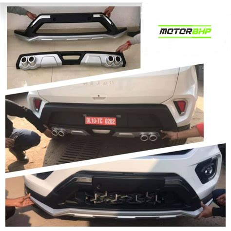 Buy Tata Nexon Front and Rear Bumper Diffuser Car Accessories ...