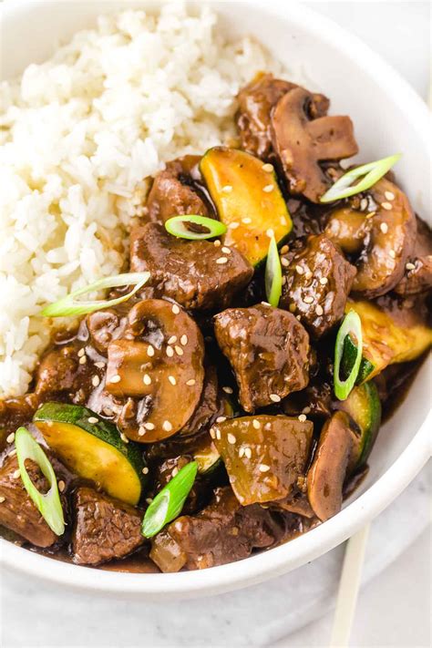 Instant Pot Hibachi Steak and Vegetables | Little Sunny Kitchen