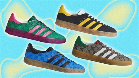 Los adidas x Gucci Gazelle se llenan de color en 2023 | GQ