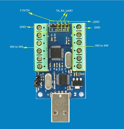 Usb Interface Ad Converter 16 Bit Adc Microcontroller Adc Module - Buy Adc Module,16 Bit Adc ...