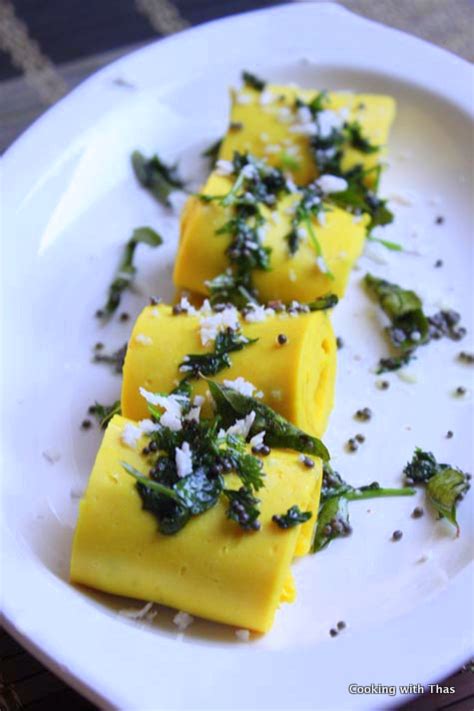 Khandvi Recipe – Gujarati Savory Snack - Cooking with Thas - Healthy ...