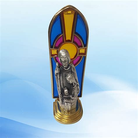 3.5" Height Stained Holy Family Statue - TC Religious Gifts