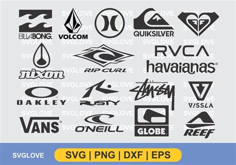 Surf Brand Logo SVG Bundle - Gravectory