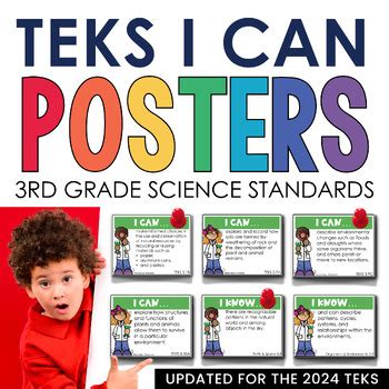 3rd Grade Science TEKS I Can Statements ⭐ Printable I Can Posters