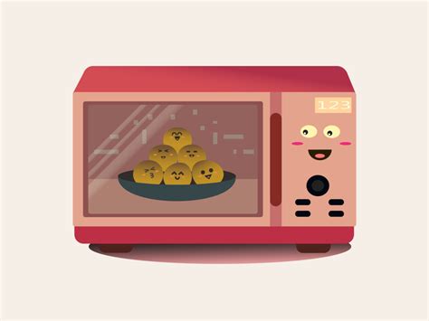 Cute Microwave by GaluhRamandani on Dribbble