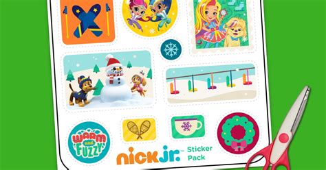 Nick Jr. Winter Sticker Pack | Nickelodeon Parents