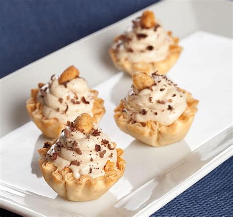 Mini Peanut Butter Phyllo Pies Recipe