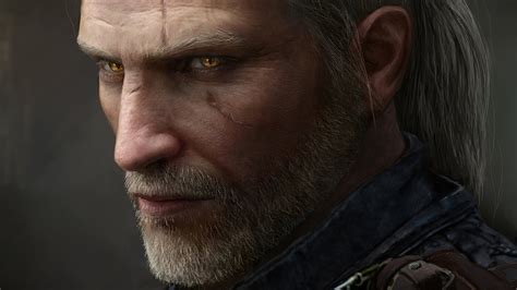 Wallpaper ID: 1819110 / 4K, Yellow Eyes, Face, Geralt of Rivia, The Witcher, The Witcher 3: Wild ...