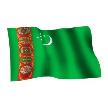 Turkmenistan Waving Flag On Transparent Background, Turkmenistan Flag, Waving Flag, Flag Mockup ...