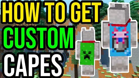 How To Get CUSTOM CAPES In Minecraft PS/Xbox/PE - YouTube