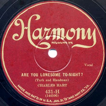 Are You Lonesome Tonight? | Original labels… | David Neale