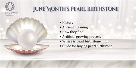 Pearl Birthstone for June with meaning, history, and interesting facts — Ouros Jewels