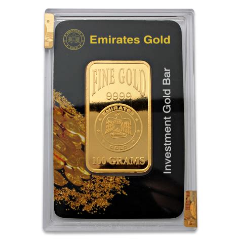 Emirates Gold 100 gram Gold Bar | Emirates Gold Bullion