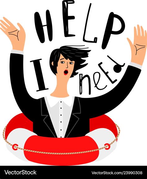 Business need help concept Royalty Free Vector Image