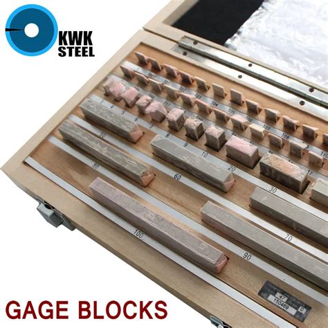 Gage Blocks Set 0.5 100mm Size Gage Block Reference Inspection Gauge Top Quality Grade 0 with ...