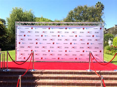 Step and Repeat Frame Rental - Red Carpet Systems