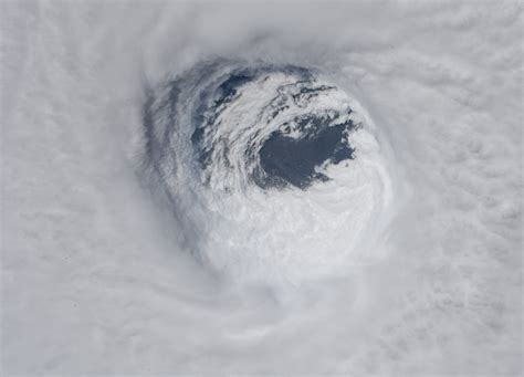 Eye of Hurricane Michael Seen From Orbit - SpaceRef